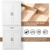 Bathroom Storage Cabinet with Doors and Drawer, Multiple Storage Space, Adjustable Shelf