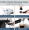 1350W Semi-automatic coffee machine 19Bar (ULKA) high pressure pump extraction 1 cup / 2 cup espresso machine 1.8L water tank capsule