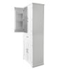 Bathroom Storage Cabinet with Doors and Drawer, Multiple Storage Space, Adjustable Shelf
