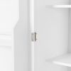 Bathroom Storage Cabinet with Doors and Drawer, Multiple Storage Space, Adjustable Shelf